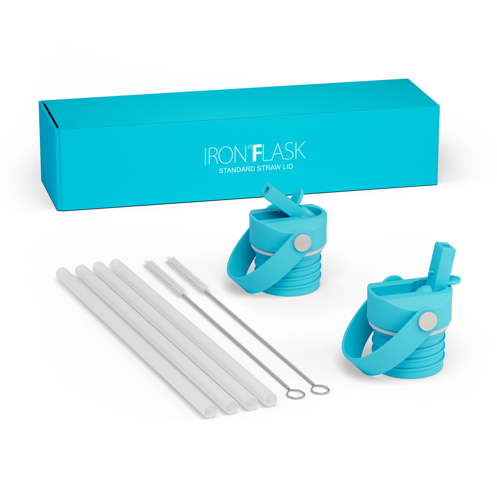 Straw Lid Set for Narrow Mouth Water Bottles - Leak-Proof & BPA-Free - Perfect for Hiking, Gym, and Travel Hydration