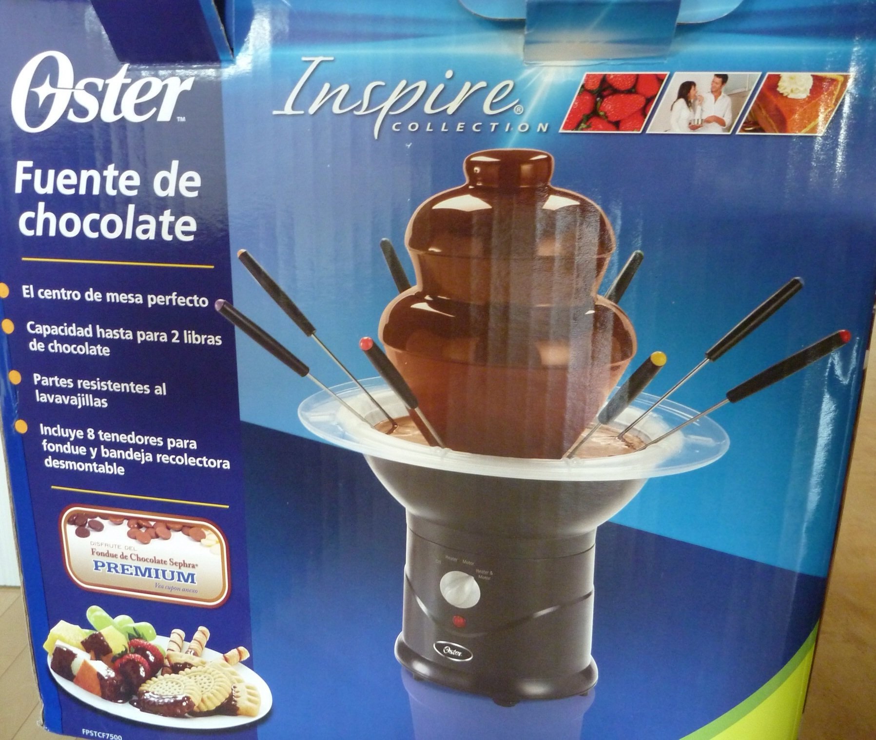 Oster Chocolate Fountain Machine - 3-Tier Stainless Steel Melting Pot for Parties, Desserts & Fondue | Perfect for Weddings, Birthdays & Events
