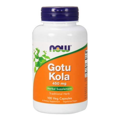 NOW Foods Gotu Kola 450mg - 100 Capsules (Pack of 3) | Herbal Supplement for Memory, Circulation & Skin Health | Perfect for Daily Wellness Routine & Stress Relief