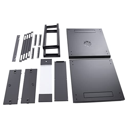 4U Wall Mount Rack Mount PDU Power Strip - Network Server Cabinet Data Center Equipment for Computer Electronics & Patch Panel - Ideal for Home Office, IT Closets & Data Centers