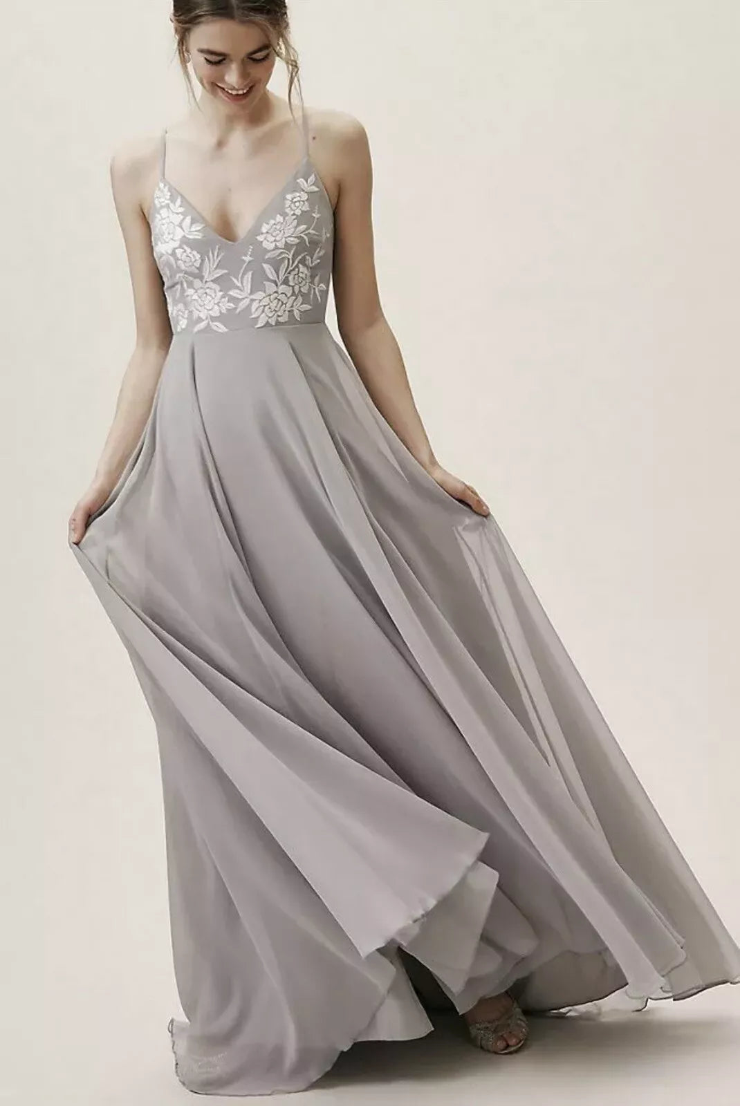 BHLDN Sadia Wedding Dress - Elegant Lace Bridal Gown for Bride - Perfect for Church Ceremony & Beach Weddings