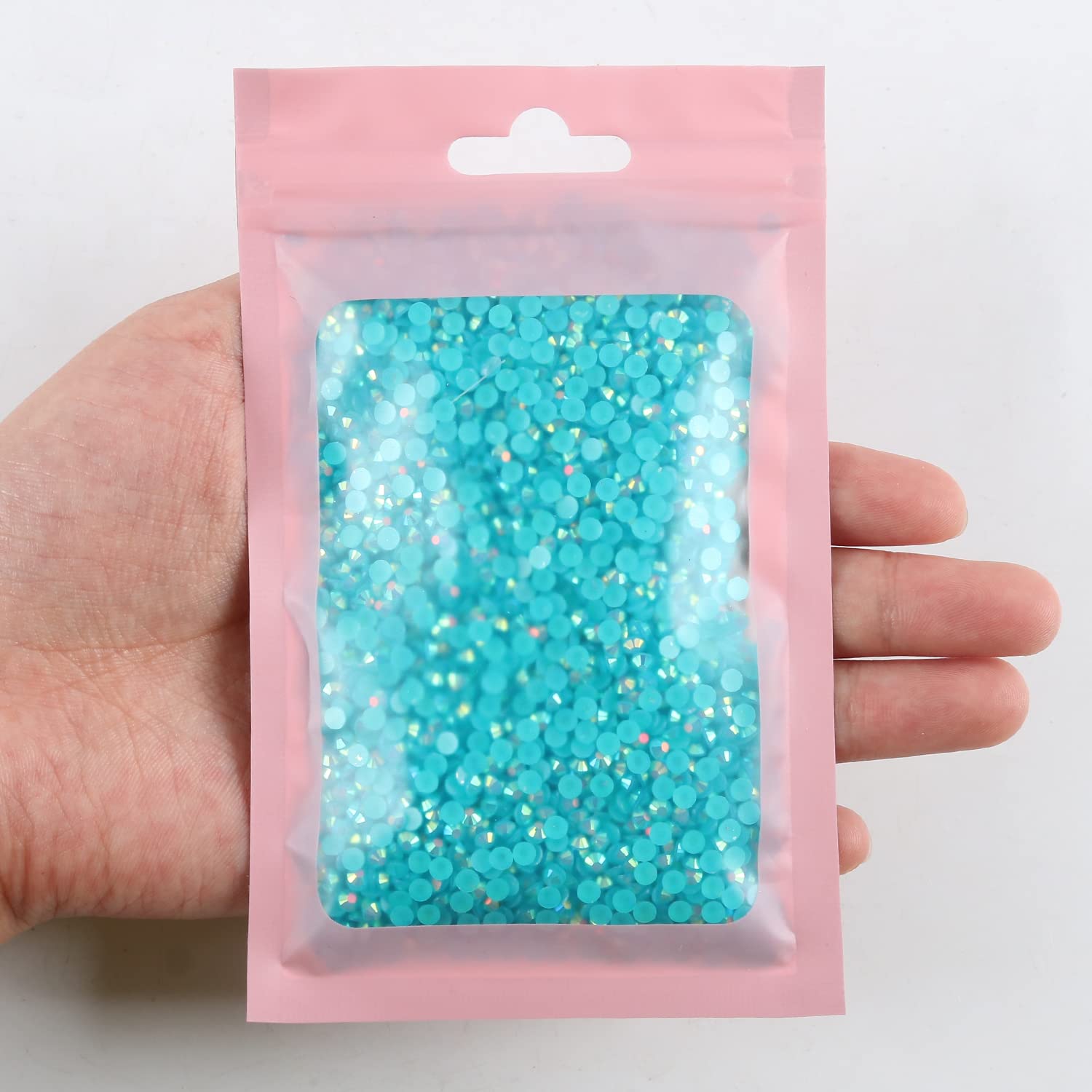 3000pcs 3mm 30g AB Color Flatback Resin Rhinestones - Sparkling Jelly Diamond Stones for Crafts, Mugs, Bottles, Tumblers, DIY Decor - Perfect for Nail Art, Scrapbooking & Home Decoration (Aqua AB 48)