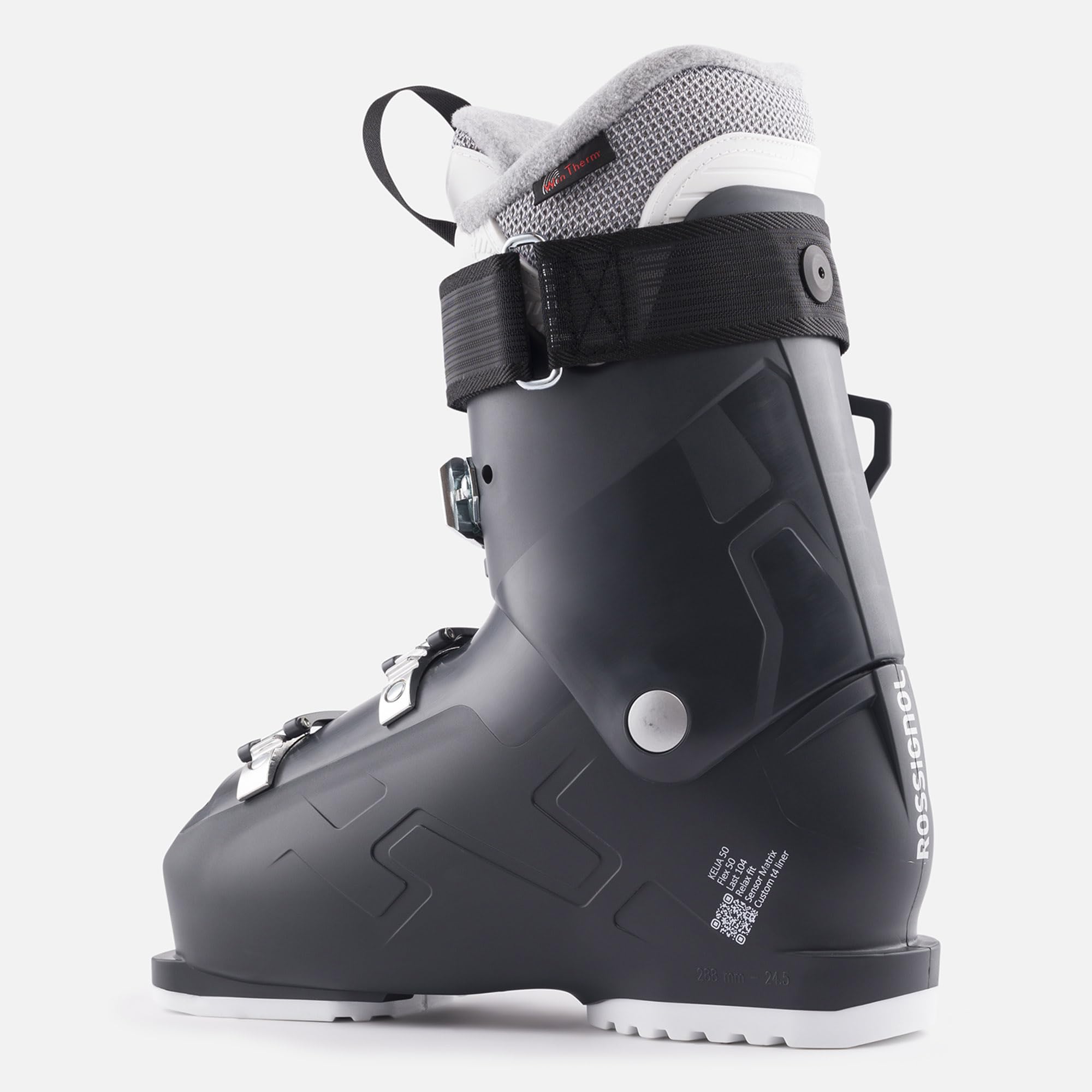 Rossignol Evo 70 Men's Ski Boots - Comfortable Relaxed Fit Snow Boots for Alpine Skiing - Black - Perfect for Resort Skiing & Winter Sports