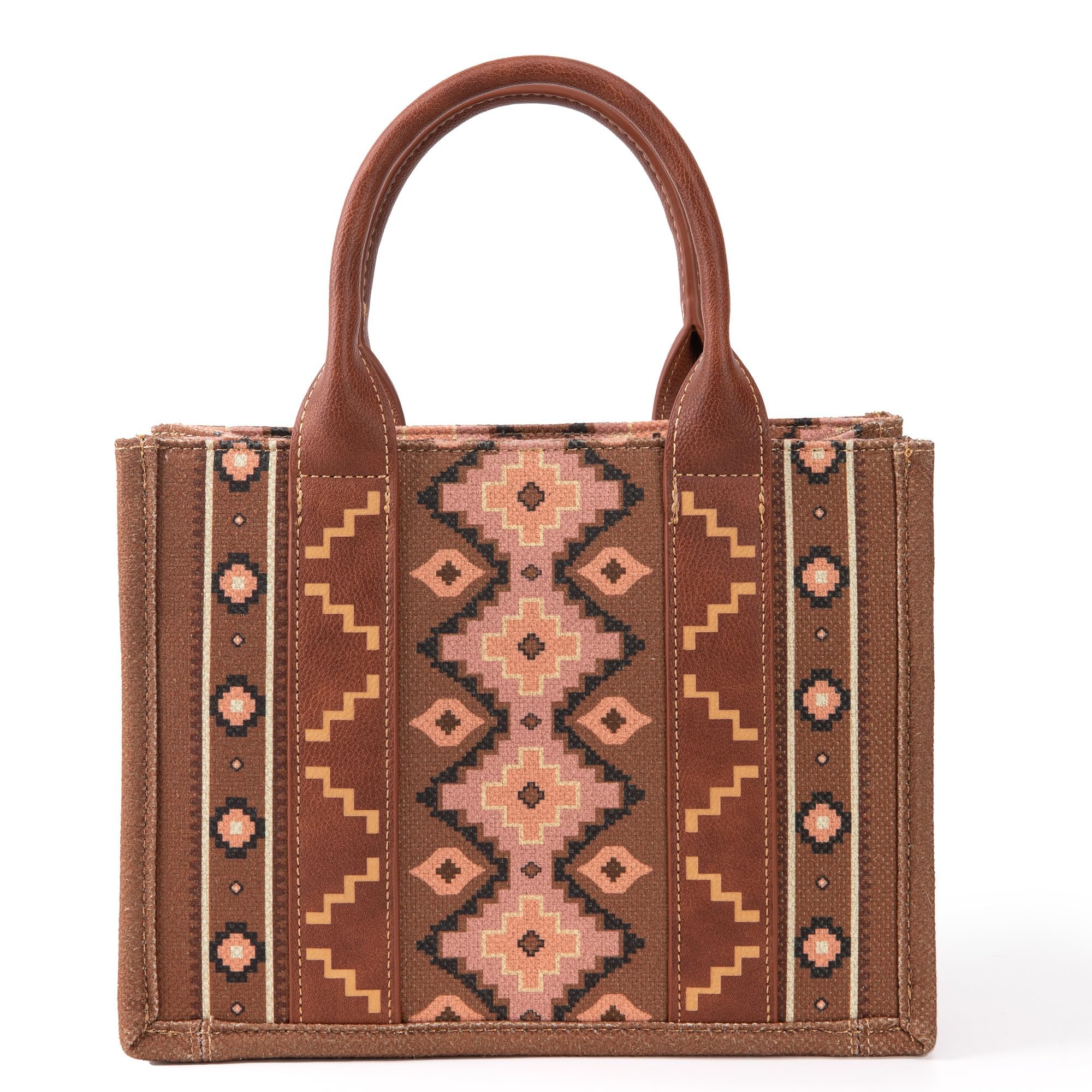 Wrangler Aztec Tote Bag for Women - Stylish Boho Shoulder Purse & Handbag - Perfect for Work, Travel, and Everyday Use