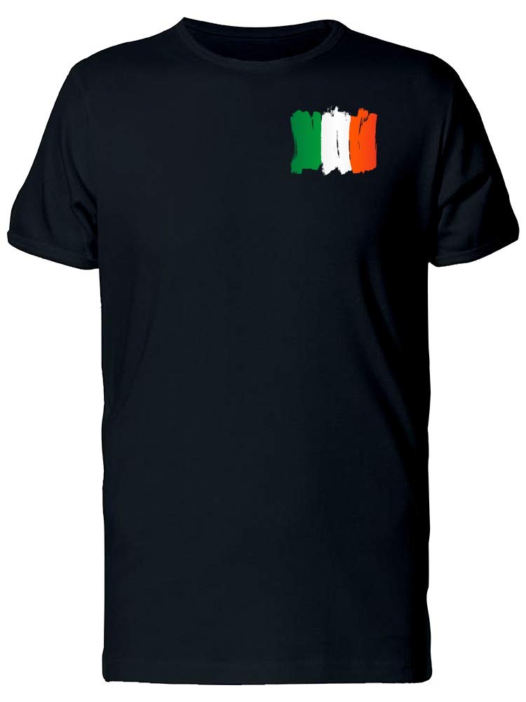Smartprints Grunge Pocket Flag of Ireland T-Shirt for Men - Stylish Casual Wear for St. Patrick's Day & Irish Pride Events