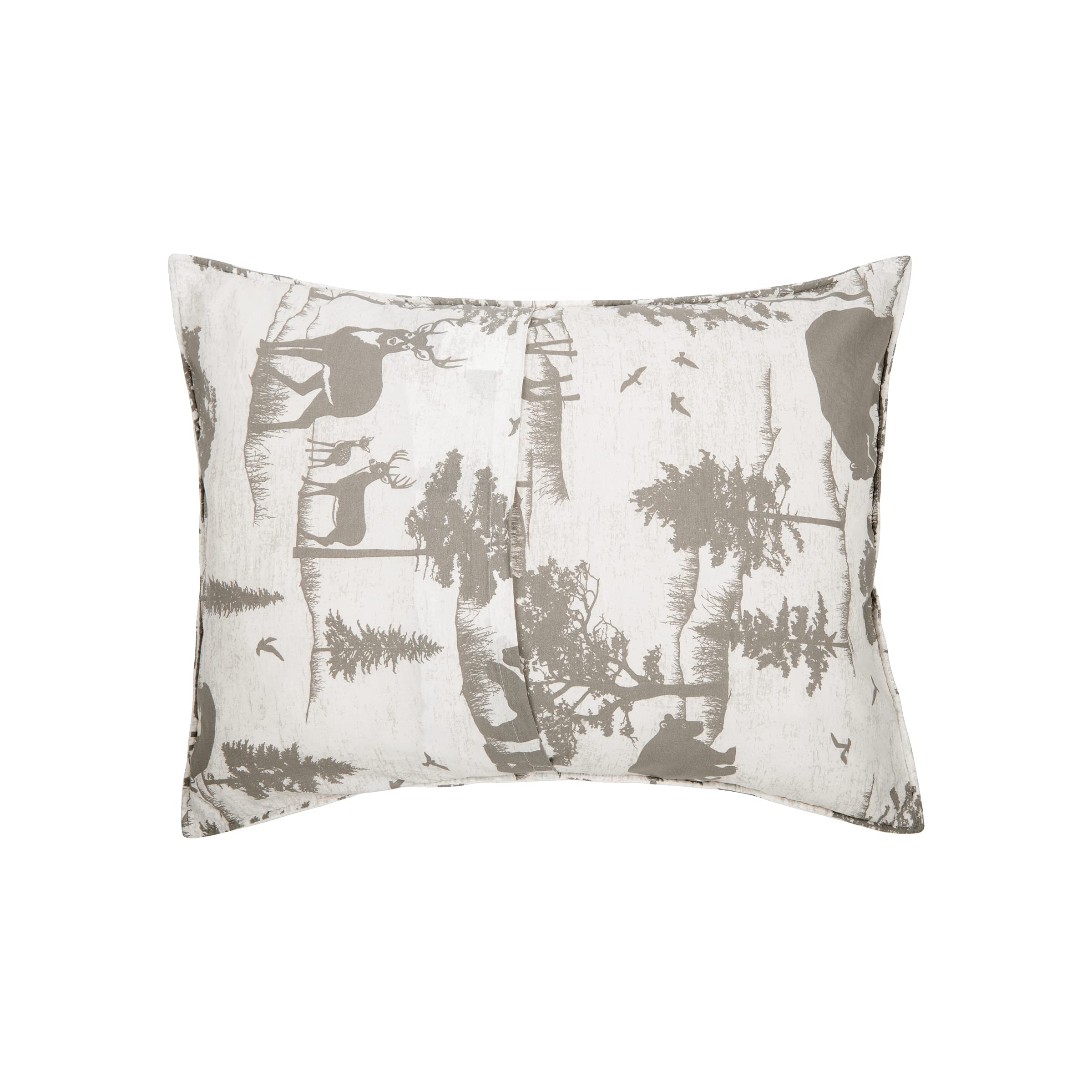 C&F Home Henderson Hideaway Full/Queen 3-Piece Reversible Quilt Set with 2 Standard Shams - Grey & White Rustic Wilderness Bear Trees Lodge Cabin Design - Cozy Bedding for Cabin Retreats, Rustic Bedrooms & Mountain Getaways