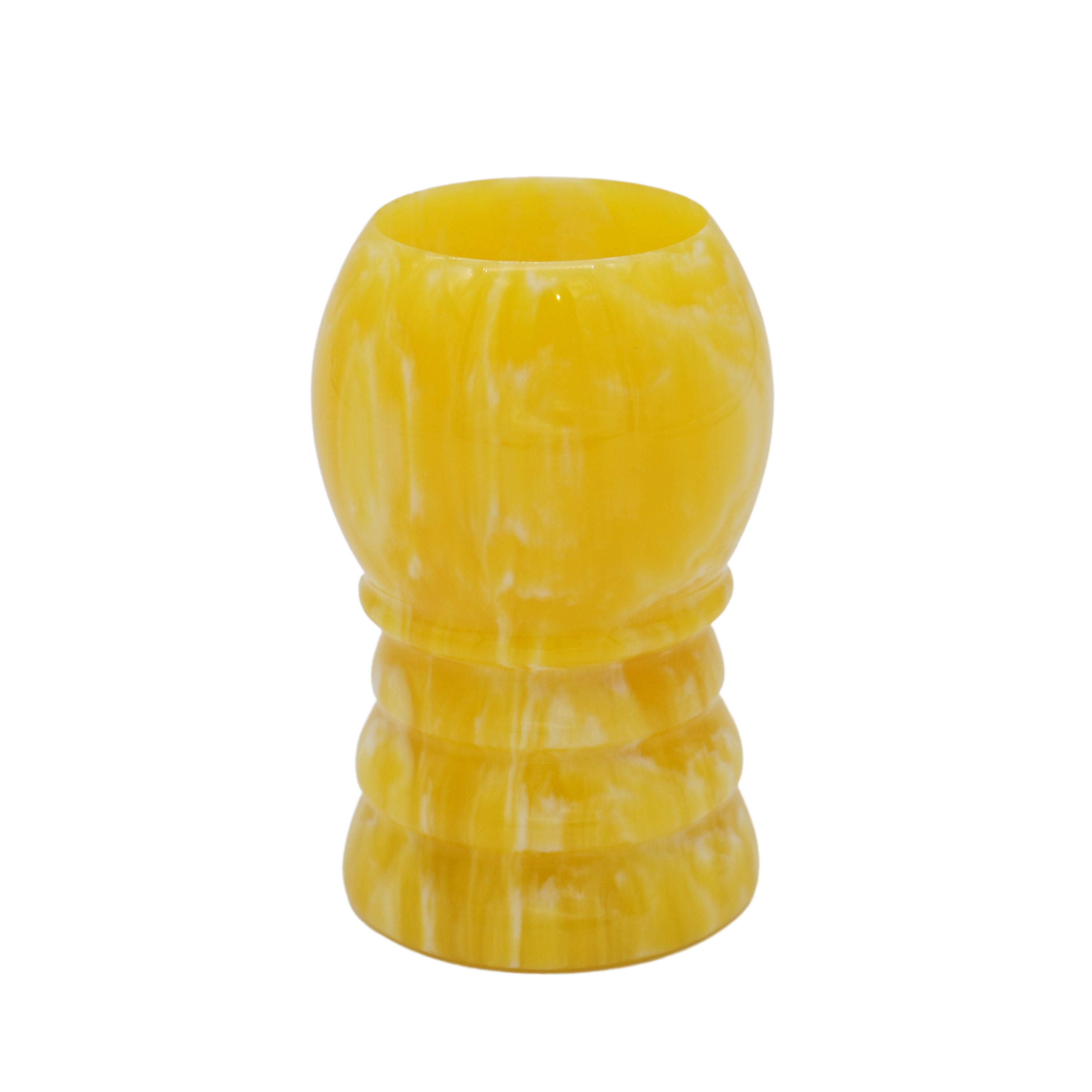 Premium Lemon Drop Handcrafted Shaving Brush Handle - Fits 24mm & 26mm Knots - Perfect for Wet Shaving & Grooming Gifts for Men