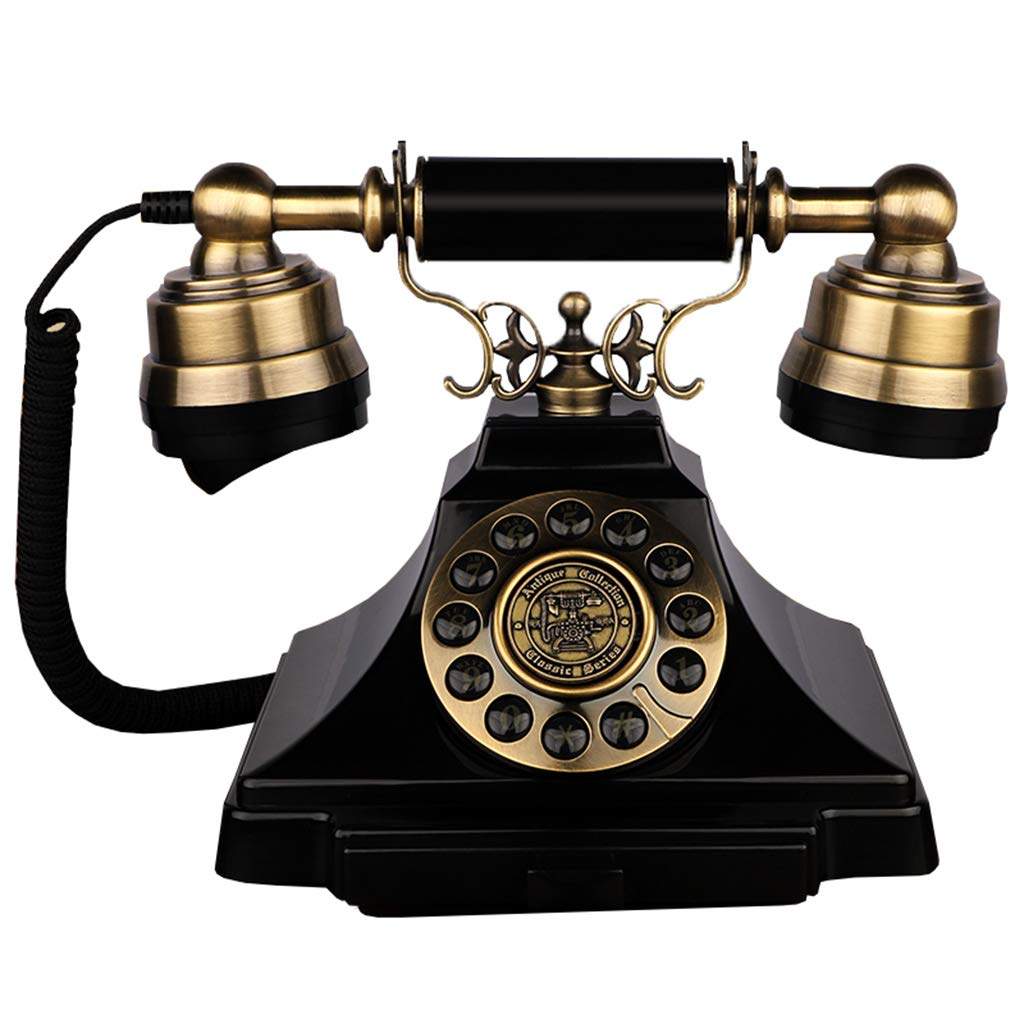 Vintage Rotary Dial Retro Telephone - Classic Antique Landline Phone with Push Buttons for Home, Office, Living Room Decor | Perfect for Vintage Themed Spaces, Collectors & Nostalgic Gift Giving