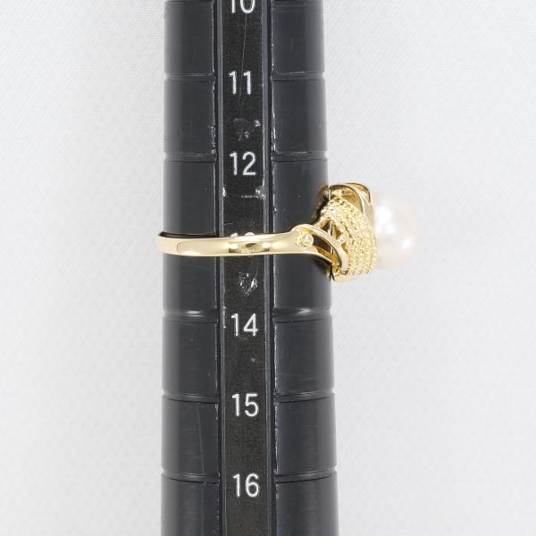 18K Yellow Gold Pearl Ring for Women - Elegant Pearl Jewelry for Wedding, Engagement & Special Occasions