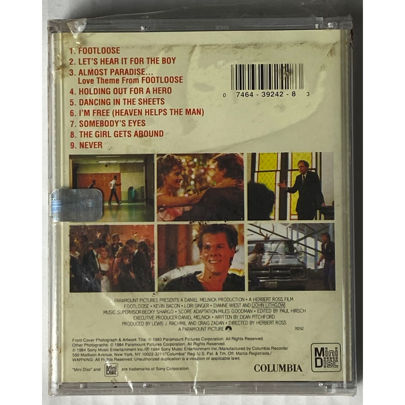 Footloose Original Motion Picture Soundtrack (1984) - 90s Reissue Mini Disc - Sealed Collectors Edition - Perfect for 80s Music Lovers & Vinyl Enthusiasts