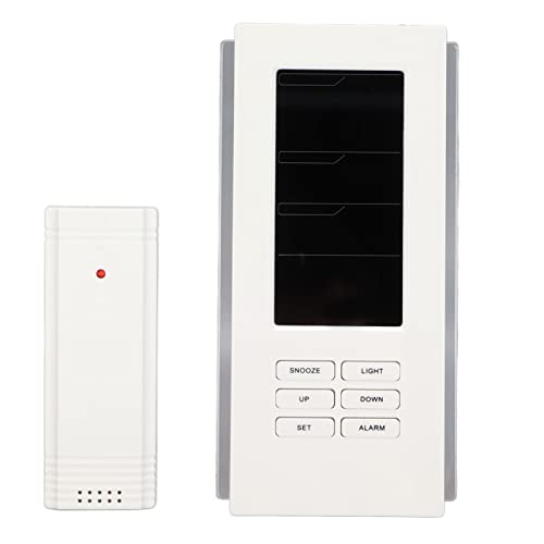 Professional Wireless Weather Station - Digital Hygrometer with High Sensitivity, Fine Craftsmanship for Living Room, Office & Outdoor Use (White) - Monitor Indoor/Outdoor Temperature & Humidity for Home, Work & Travel