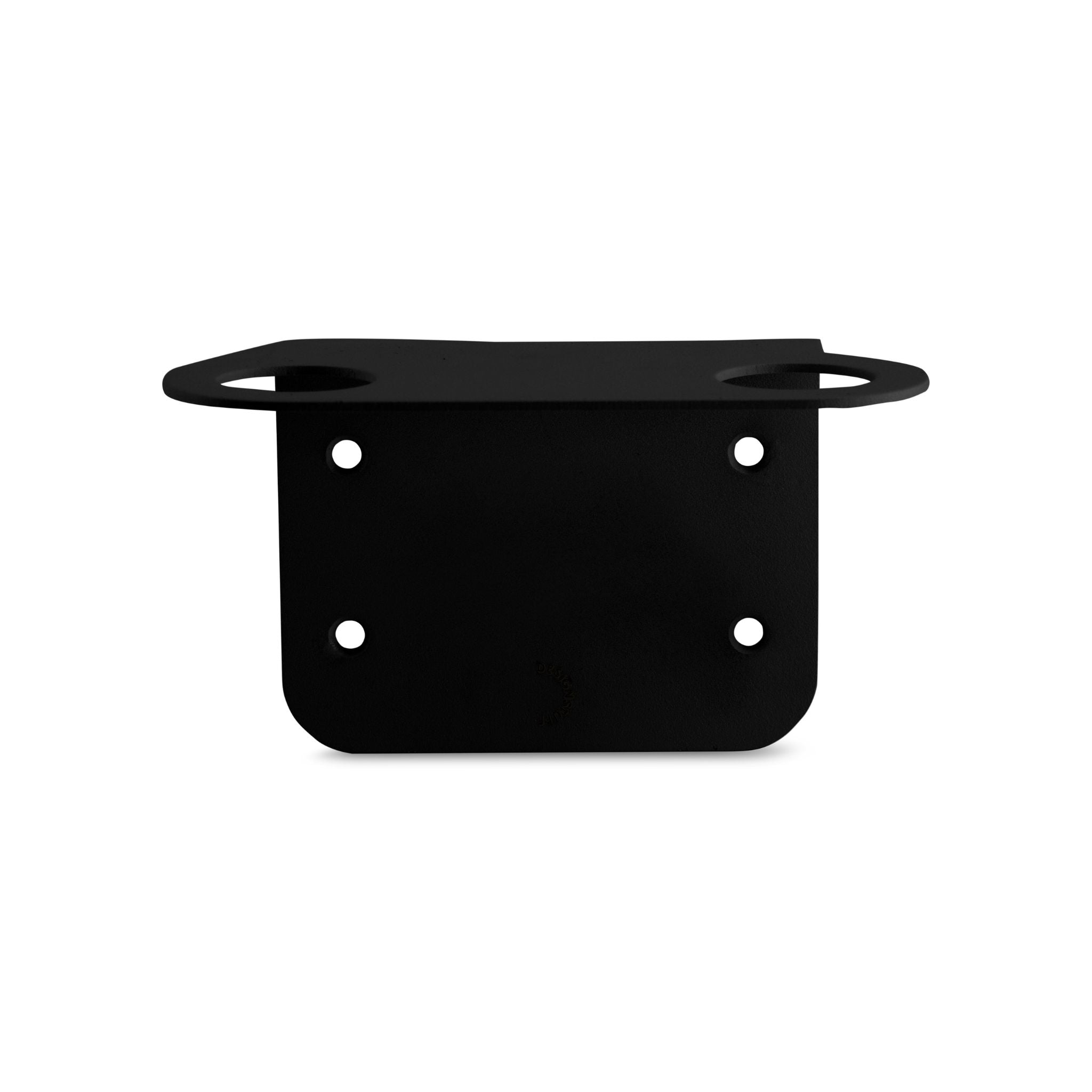 Floating Dual Soap Dispenser Holder - Modern Bathroom Organizer with Strong Suction Cups, Black | Perfect for Kitchen, Bathroom Sink Countertop & Shower Storage