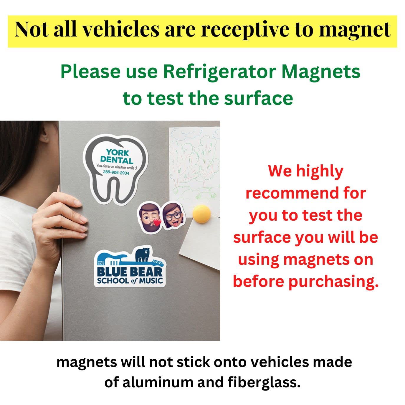 Custom Full Color Car Magnets - Personalized Vehicle Signs for Business Cars, Trucks & Vehicles - 72