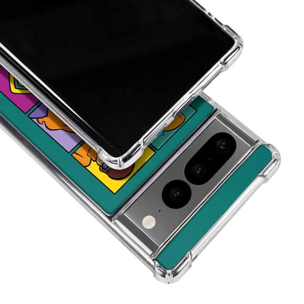 Official Scooby-Doo Crew Google Pixel 7 Pro Clear Case - Fun Protective Cover for Fans
