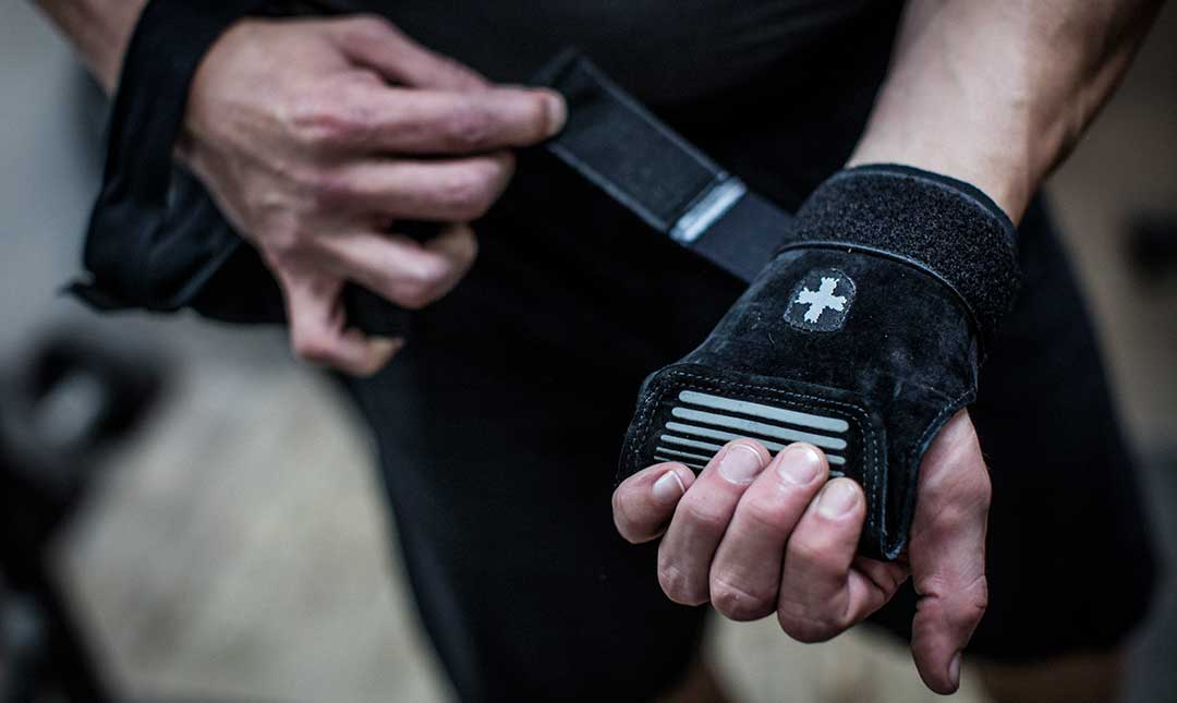 Harbinger Lifting Grips for Weightlifting & Gym Training - Premium Black Workout Gloves for Better Grip & Wrist Support - Ideal for CrossFit, Powerlifting & Strength Training