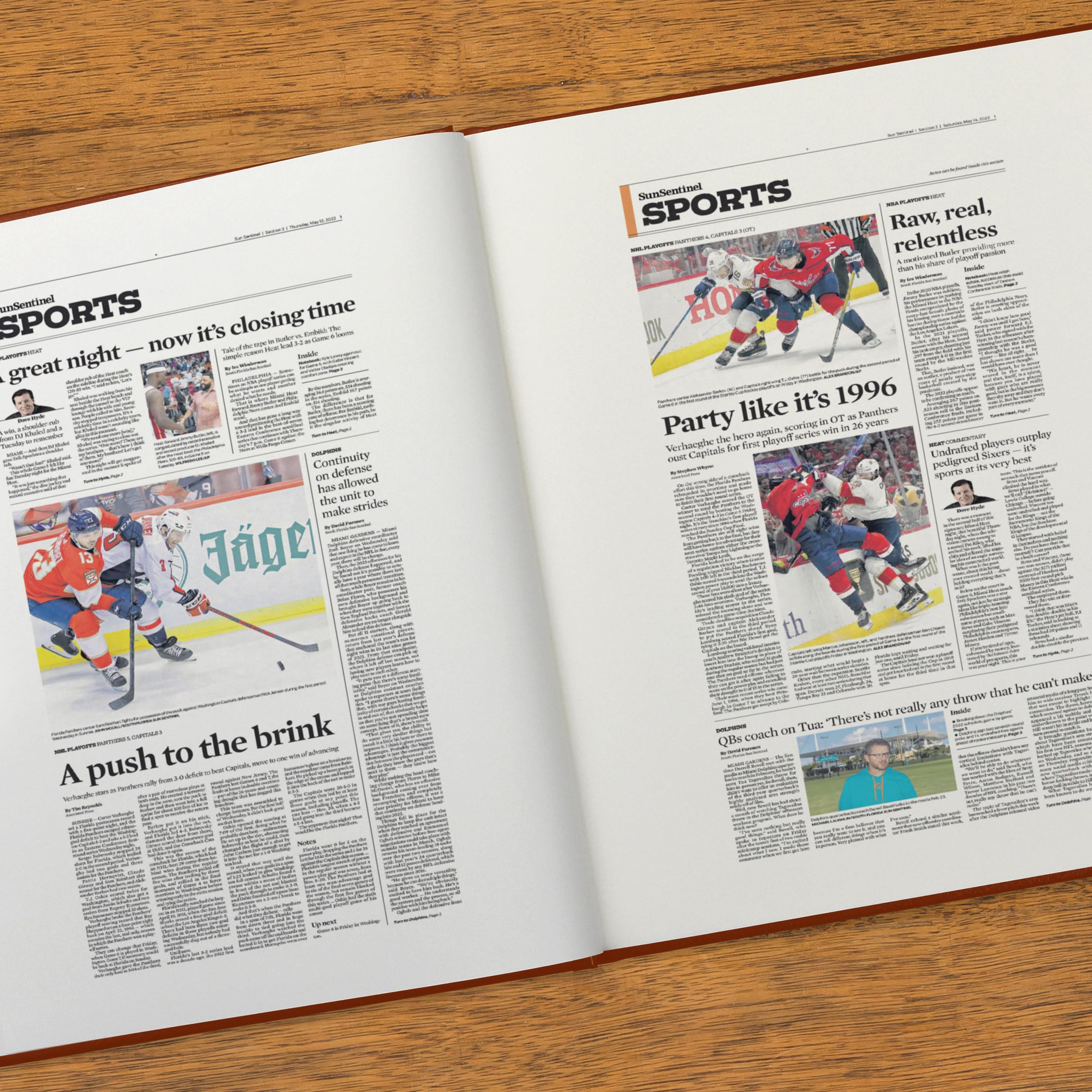 Personalized NHL Ice Hockey History Book - A3 Large Deluxe Hardcover with Gold Embossed Name - Unique Keepsake Gift for Hockey Fans - Perfect for Anniversary, Birthday & Retirement Presents