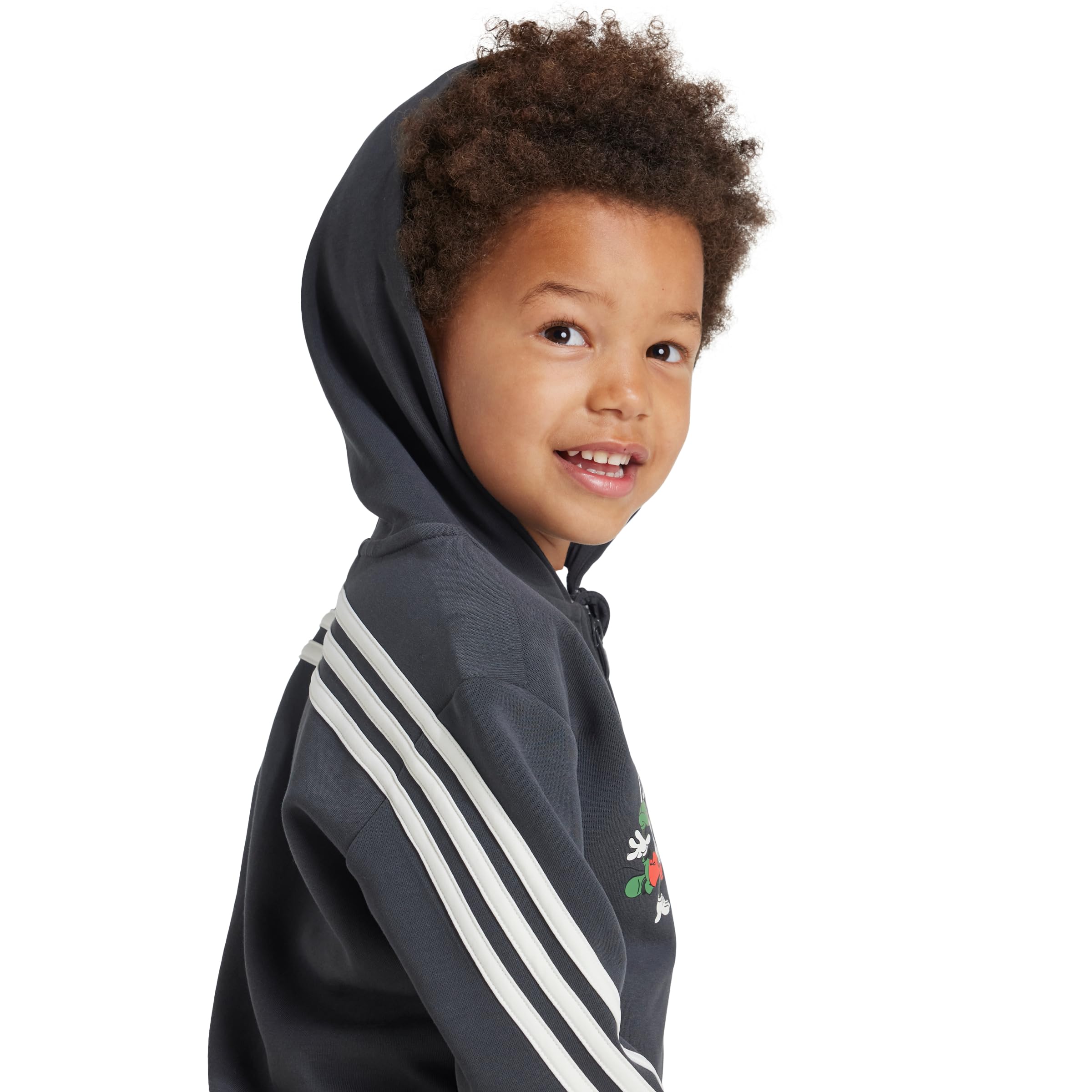 Adidas Kids' Disney Mickey Mouse Track Jacket - Lightweight Running Hoodie for Boys & Girls - Perfect for School, Sports & Outdoor Play