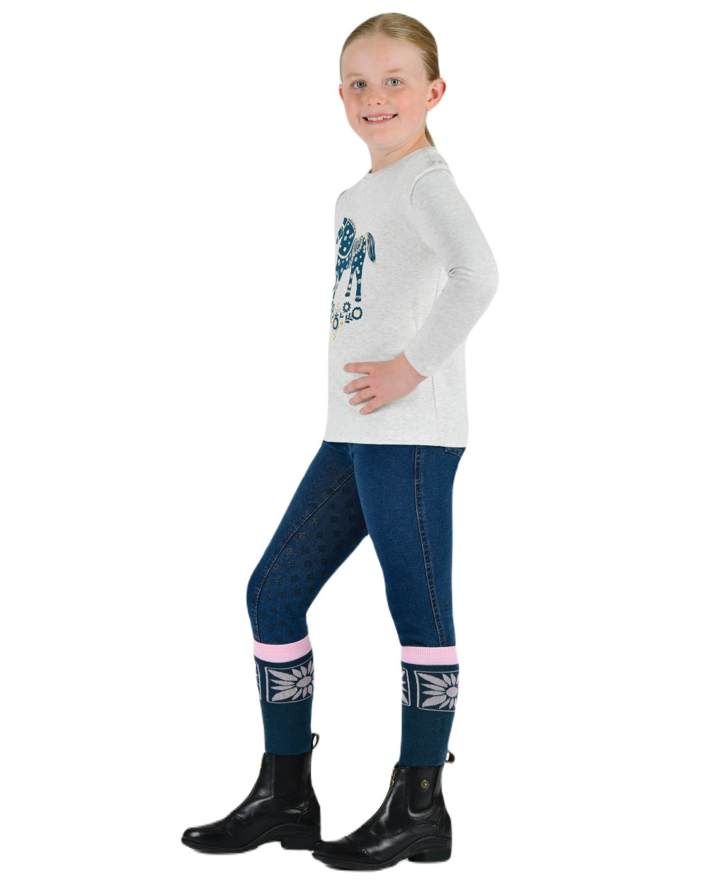 Dublin Kids Poppy Puff Sleeve T-Shirt - Cute Floral Print Top for Girls, Comfortable Cotton Tee for School, Playdates & Special Occasions