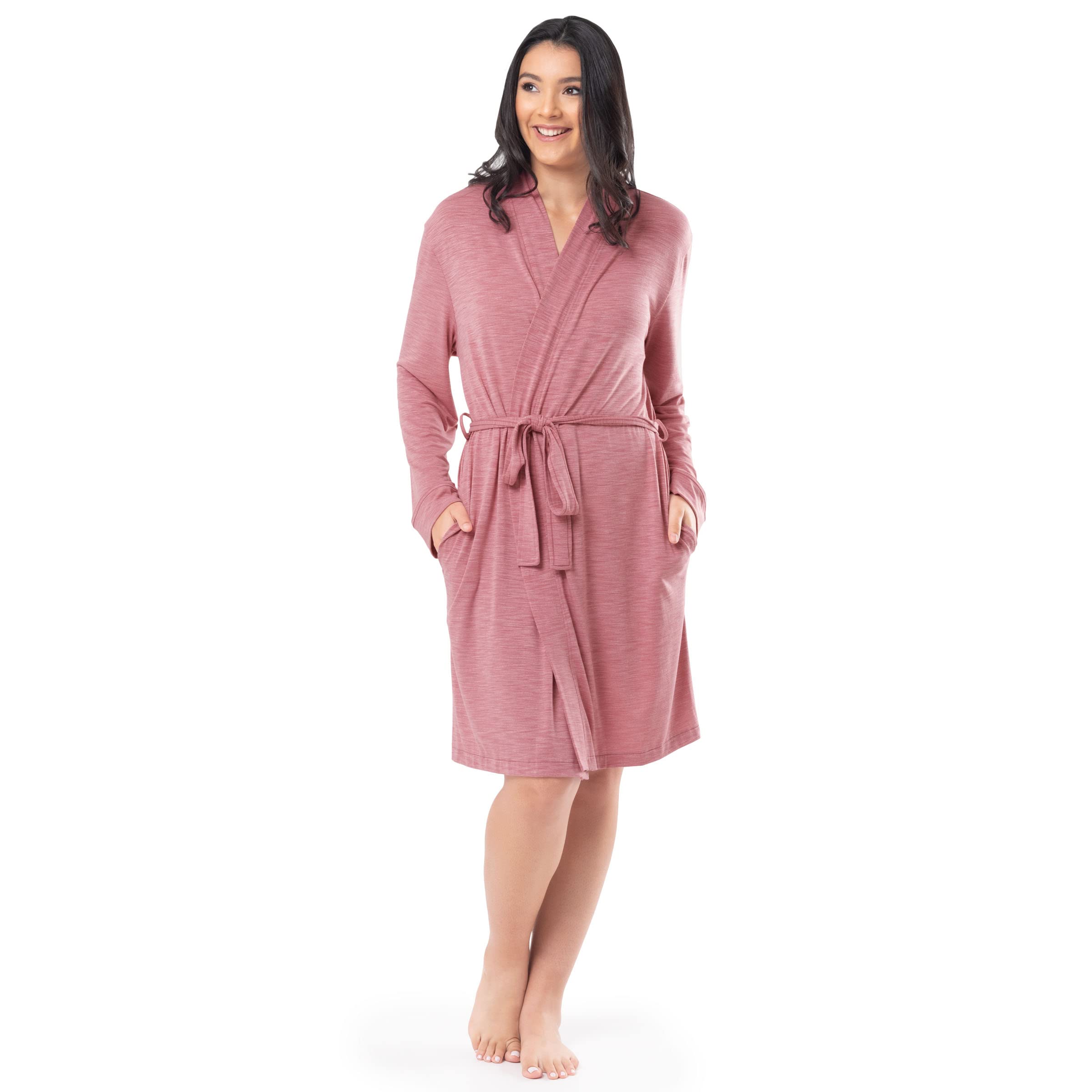 Fruit of the Loom Women's Breathable Cotton Robe - Soft & Comfortable Loungewear for Relaxing at Home, Spa Days & Mornings