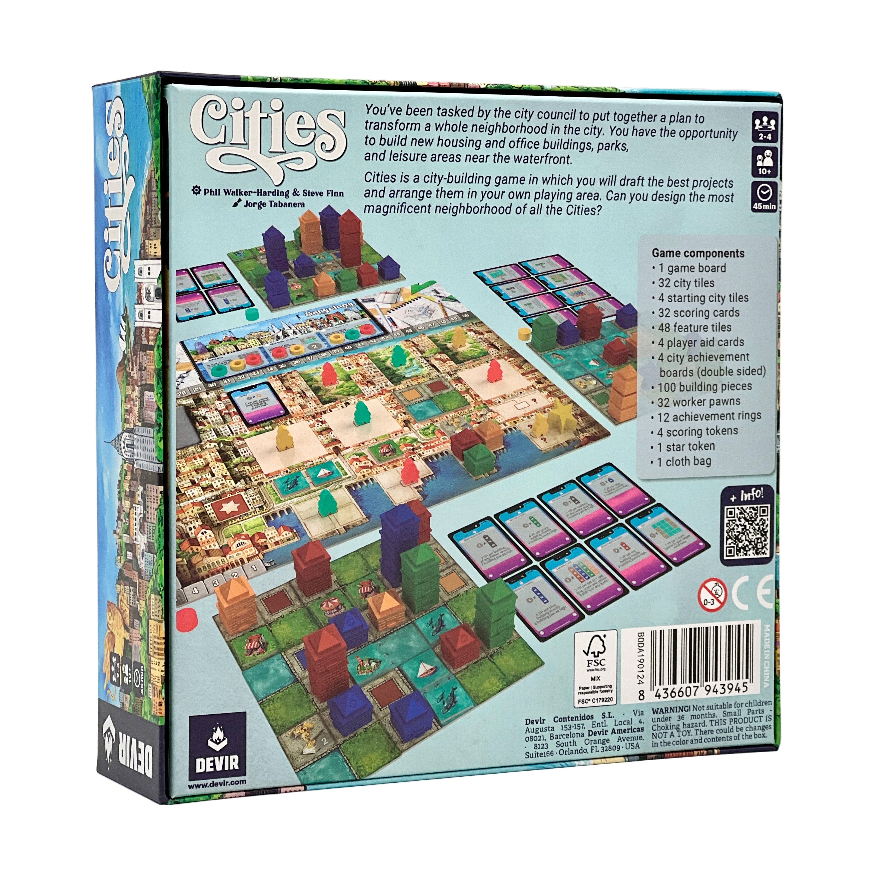 Cities: Ultimate City Building Strategy Board Game for Adults & Families - Fun Urban Planning Simulation for Game Nights & Parties