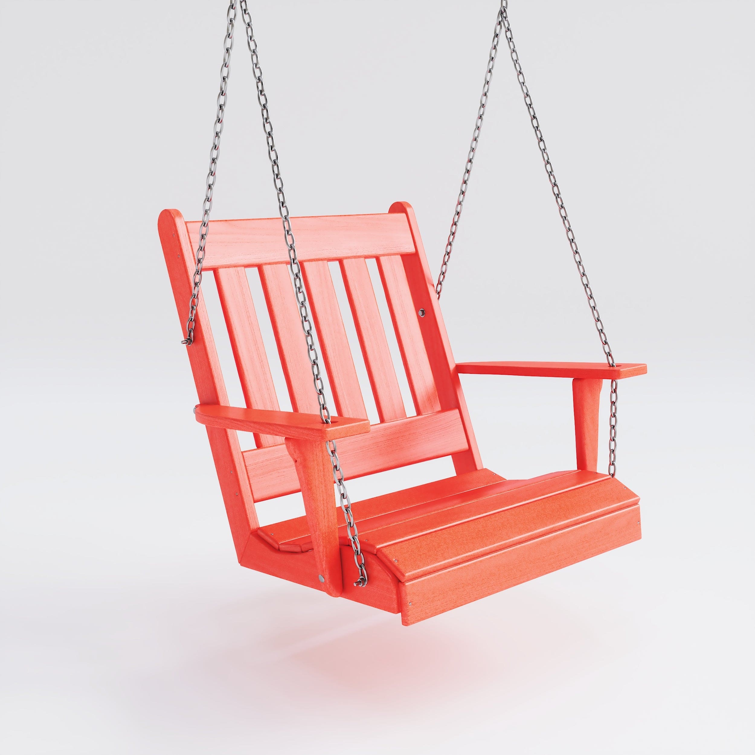 Keystone Amish Co. Franklin English Recycled Plastic Swing Chair - Eco-Friendly Outdoor Patio Furniture for Relaxing in Garden, Backyard, or Porch