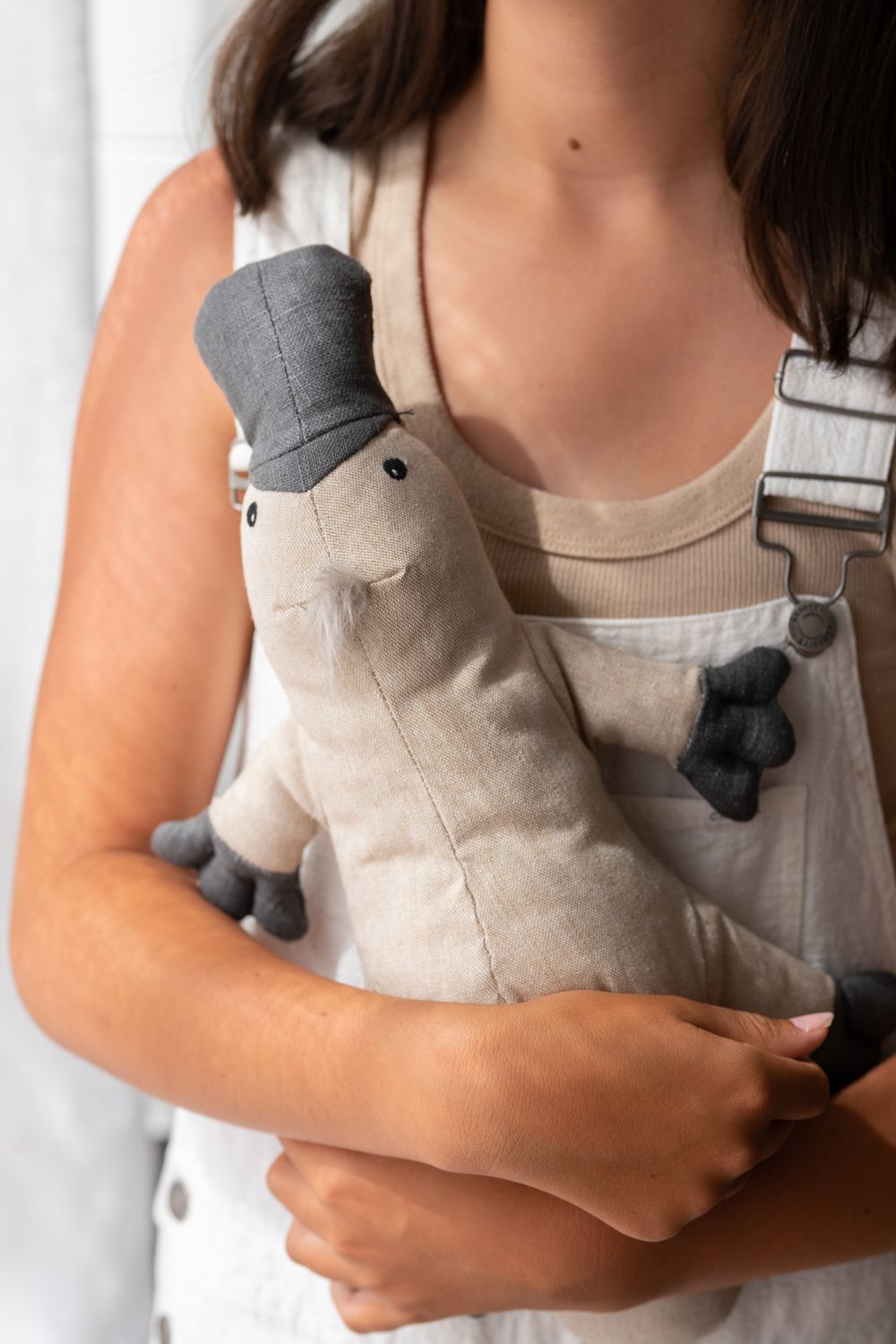 Pete the Platypus Baby Rattle Toy - Soft Chewable Teether with Stick Handle for Infants & Toddlers - Perfect for Soothing Teething Pain, Early Sensory Development and Playtime Fun