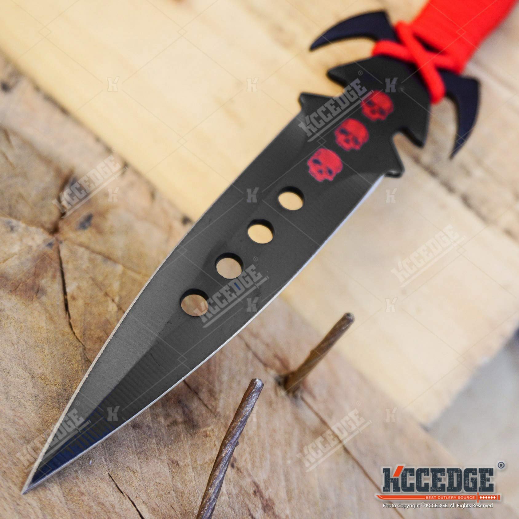 KCCEDGE Premium Tactical Survival Knife Set - 7.5