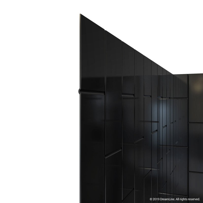 DreamLine QWALL VS 32-36 Inch Frameless Shower Enclosure Kit - Acrylic Backwall with Clear Glass (41.5