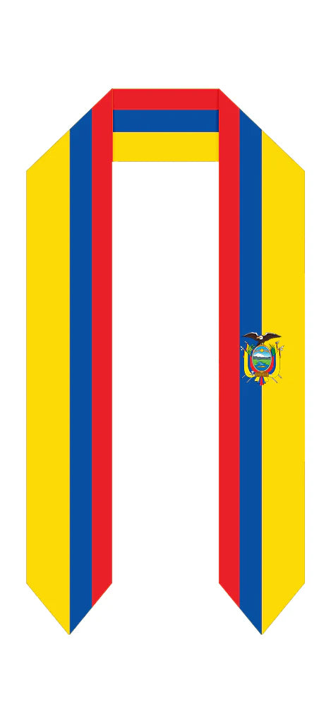 International Flag Graduation Stole - Multicolor Sash for Graduation Ceremony - Perfect for High School & College Commencement