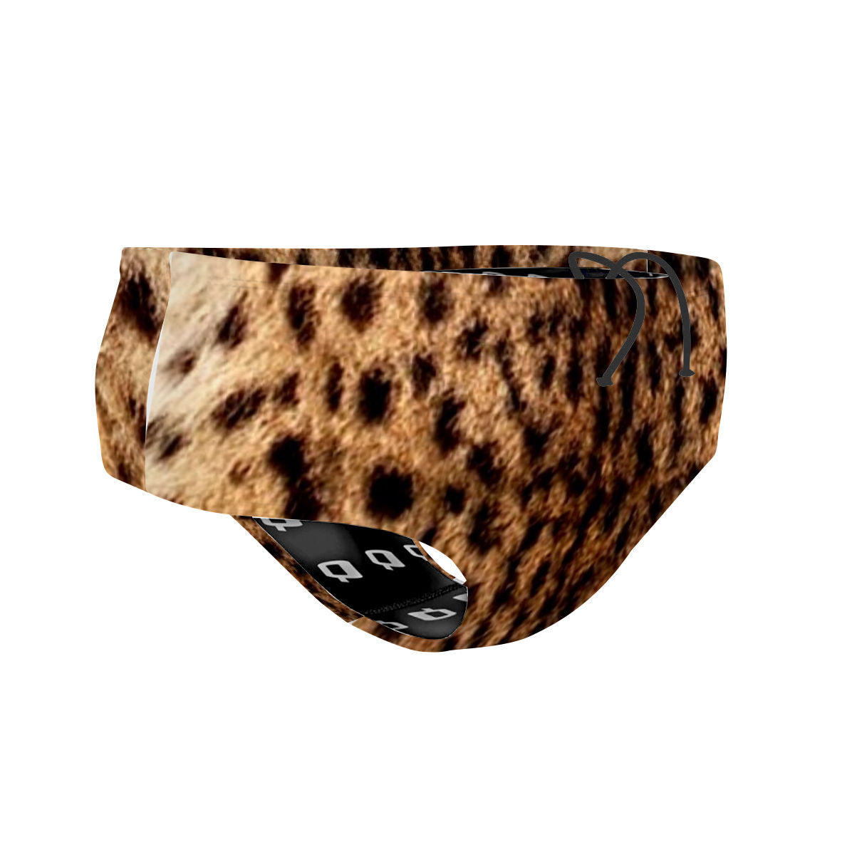 Serval Print Classic Brief Swimsuit for Men - Stylish Animal Pattern Swim Trunks for Beach, Pool & Summer Vacations