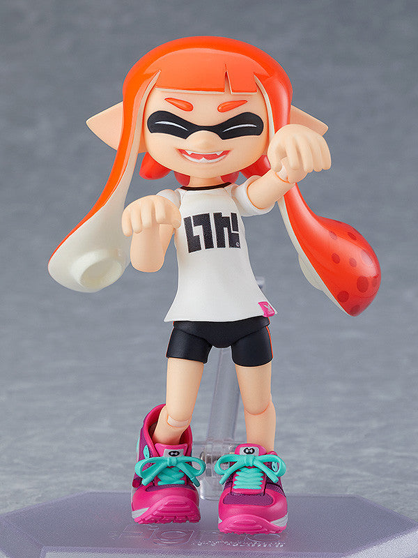 Figma #400 DX Splatoon Girl Inkling Action Figure - Collectible Anime Model for Gaming Fans & Decor