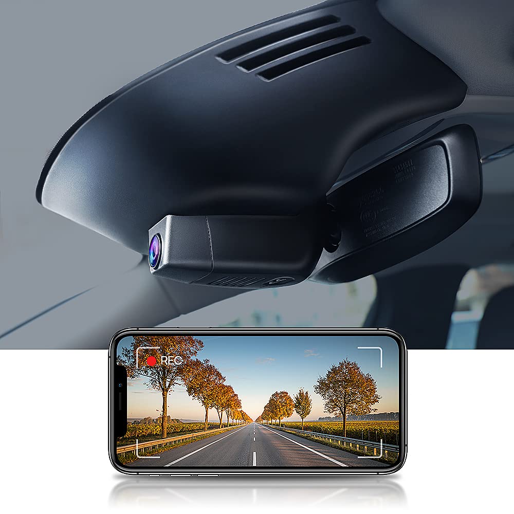 FITCAMX 4K UHD 2160P Dash Cam for Volvo XC60 2018-2021 & S90/V90 2017-2021 - WiFi Car Camera with Night Vision, Loop Recording, 64GB Card | Perfect for Road Trips, Commuting and Accident Evidence