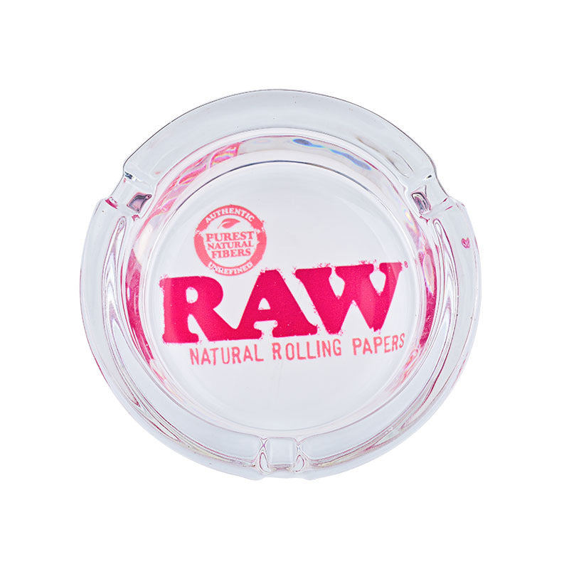 Premium Thickened Glass Ashtray - Heavy Duty Raw Glass Smoking Tray for Cigarettes & Cigars | Stylish Home Decor for Living Room, Patio, or Office Use
