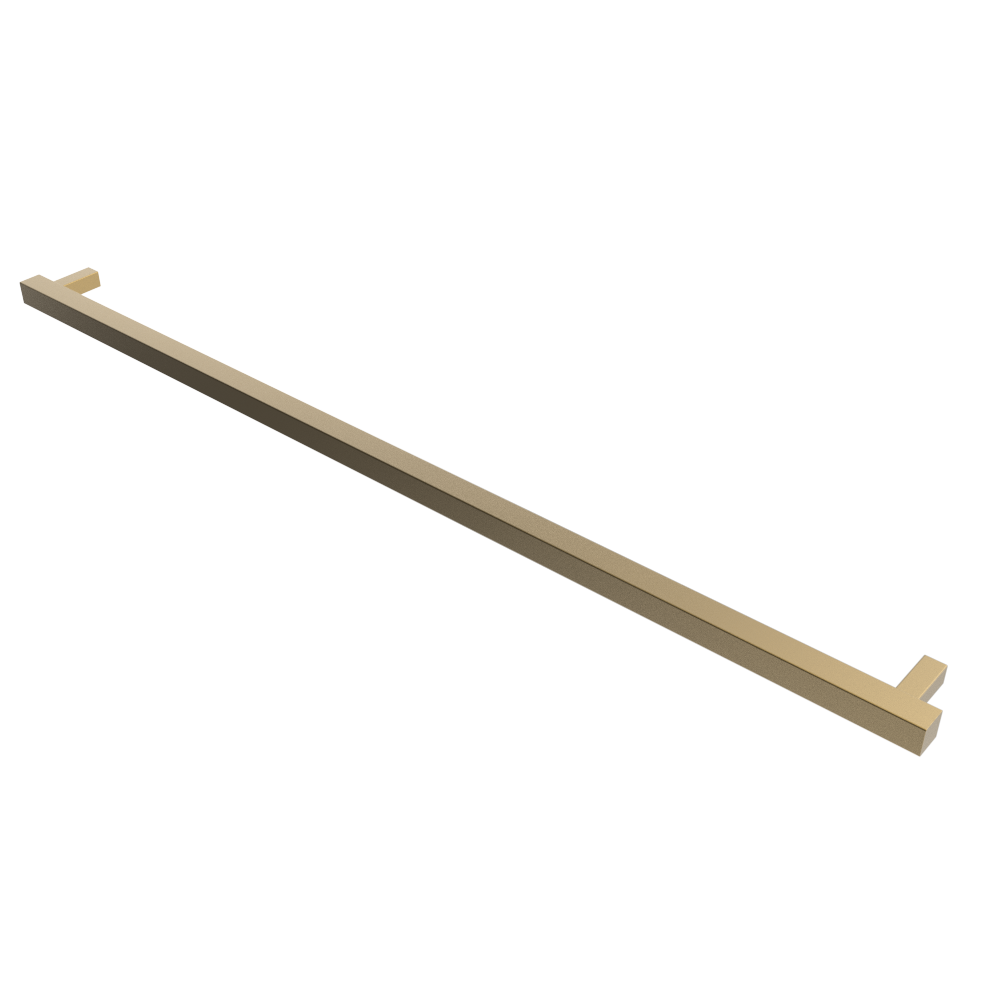 Amba Modello i Square 59 Hardwired Single Bar Towel Warmer - 59W x 1.5H - Premium Bathroom Heated Towel Rack for Spa, Luxury Home & Hotel Use