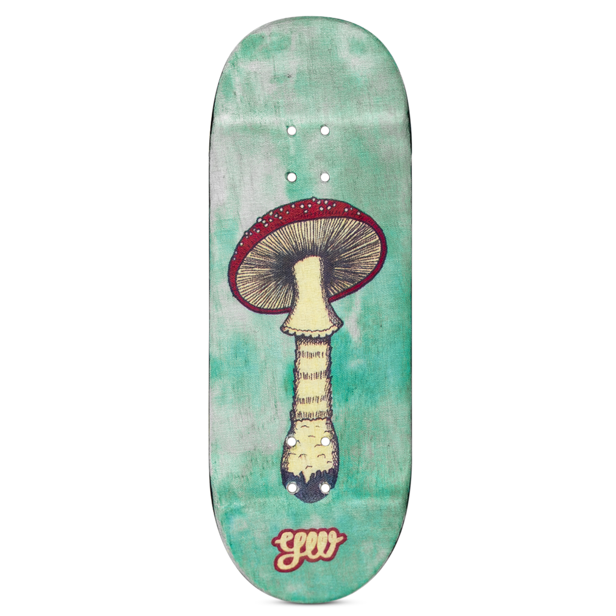 Yellowood Fingerboard Deck Mushroom - Professional Mini Skateboard for Finger Tricks & Stunts - Perfect for Skaters, Collectors & Office Stress Relief