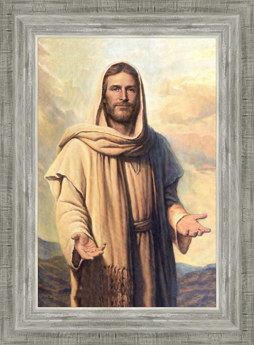 Abide With Me by Del Parson - Inspirational Christian Wall Art for Home & Church Decor - Perfect for Living Rooms, Bedrooms & Worship Spaces