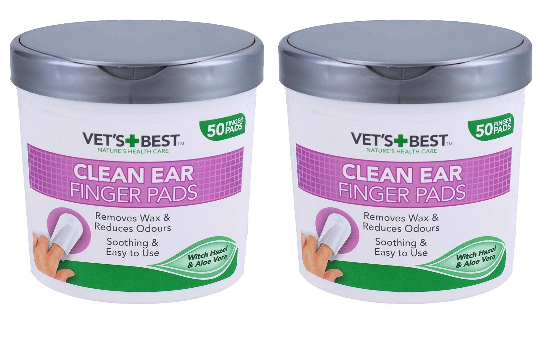 Dog Ear Cleaning Pads - 100PK Wax Remover Wipes for Pet Hygiene & Grooming