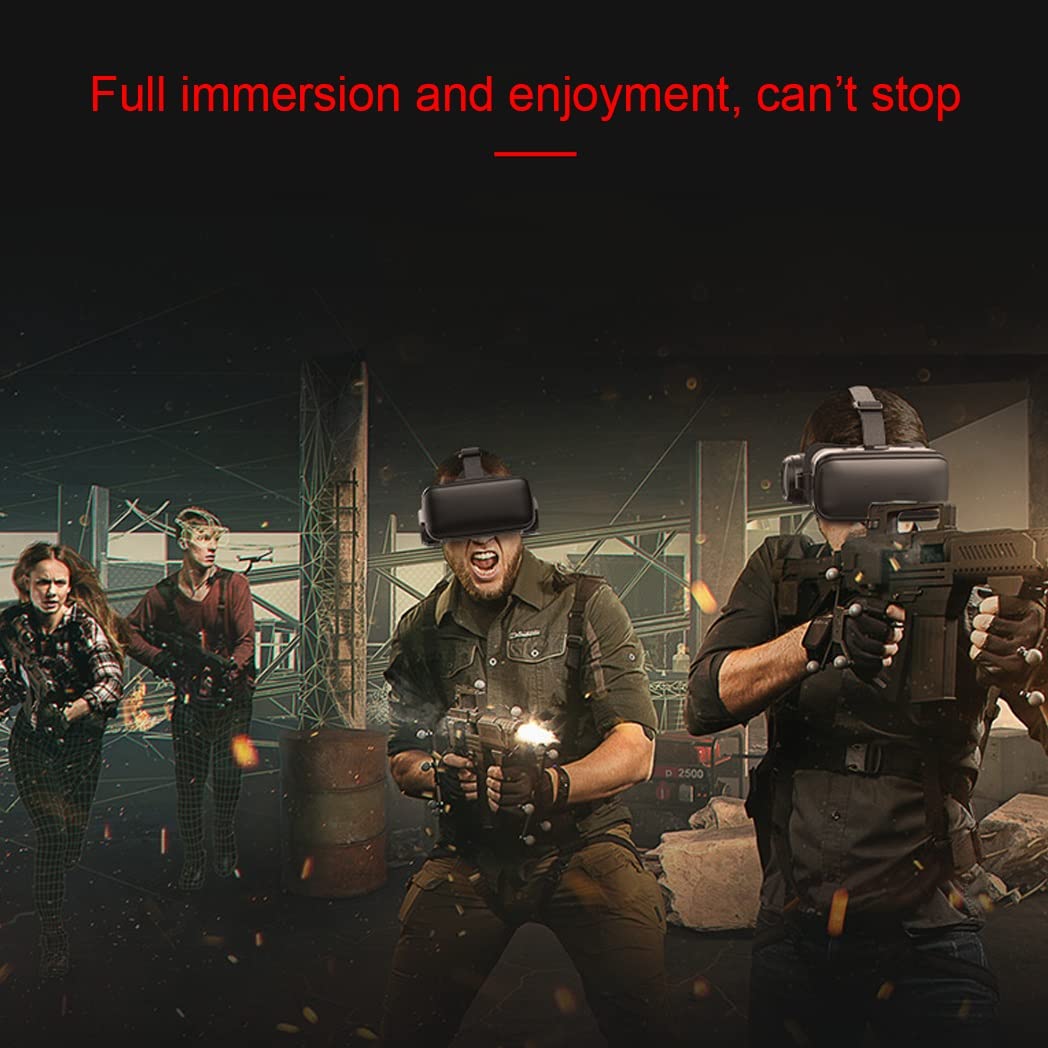 3D VR Headset with Bluetooth Controller - Compatible with iPhone 13 Pro Max/13 Pro/13/12/11, Samsung Galaxy S21, Huawei & Xiaomi Series - Immersive Virtual Reality Gaming & Movie Experience (Color: A, Size: iOS) - Perfect for Home Entertainment, VR Gaming & 360° Video Watching