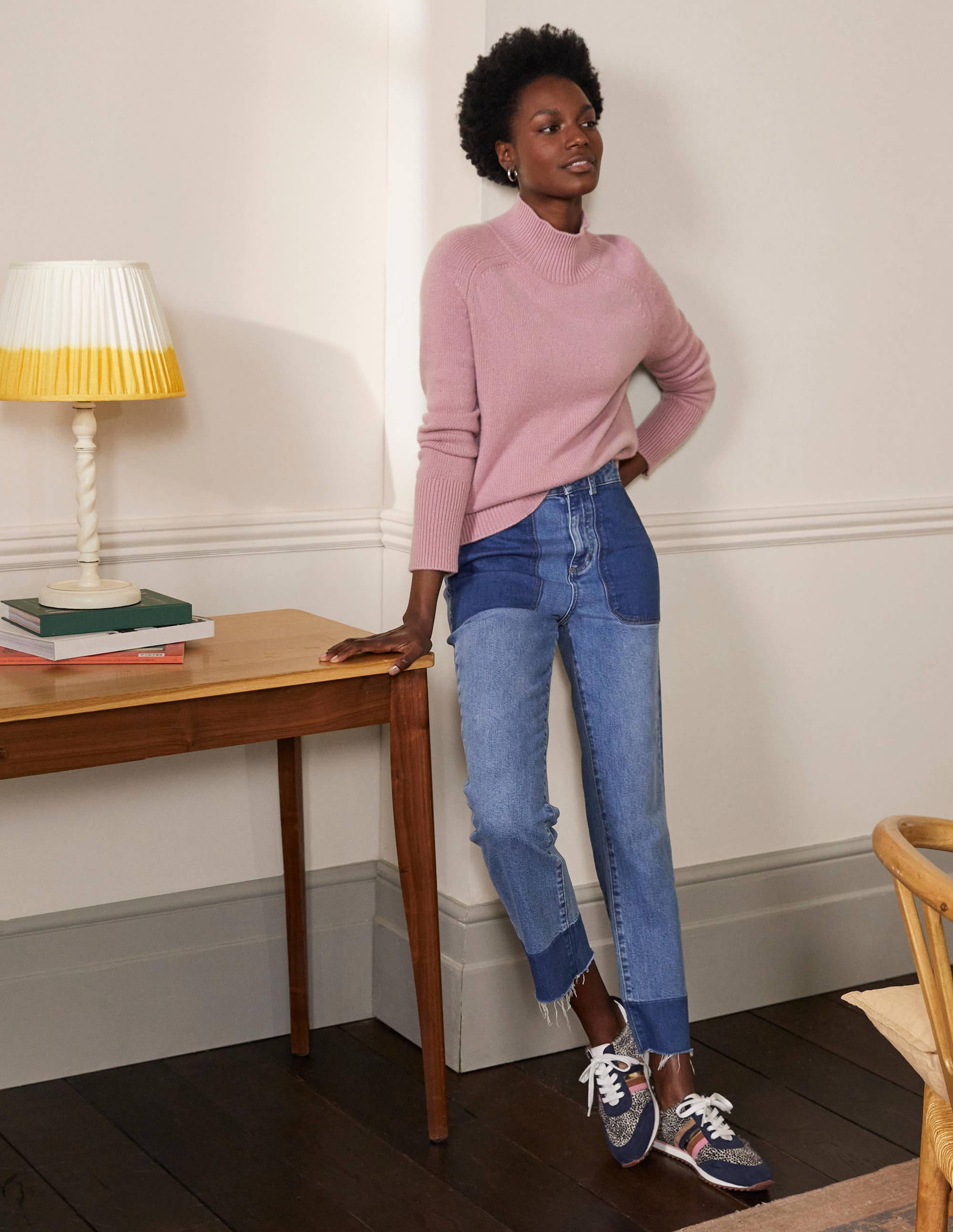 Anna Cashmere Sweater for Women - Soft Violet Purple Winter Pullover | Cozy Knit Sweater for Office, Travel & Casual Wear
