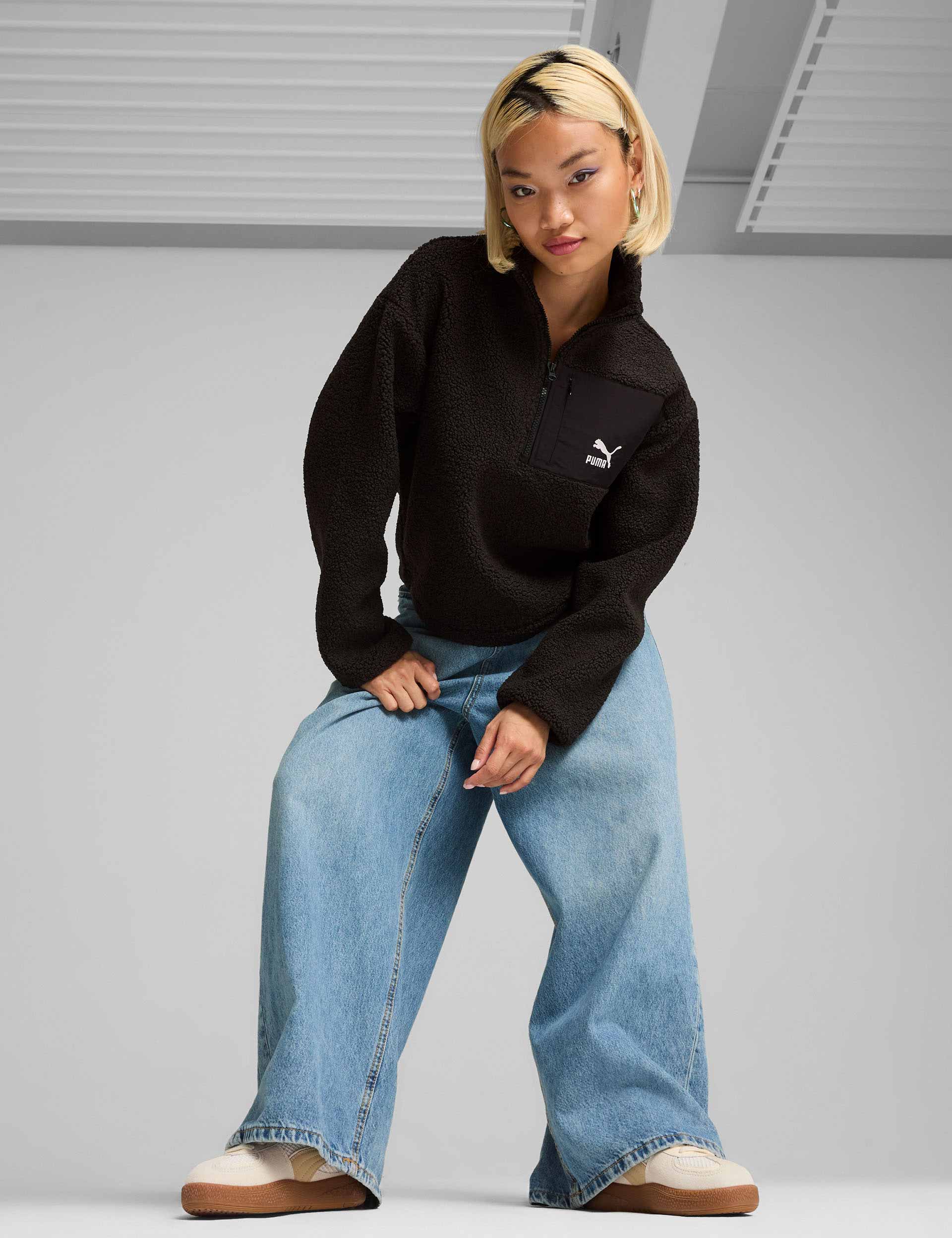 CLASSICS Winterized Half Zip Fleece Pullover - Black | Warm & Cozy Winter Layering for Outdoor Activities & Casual Wear
