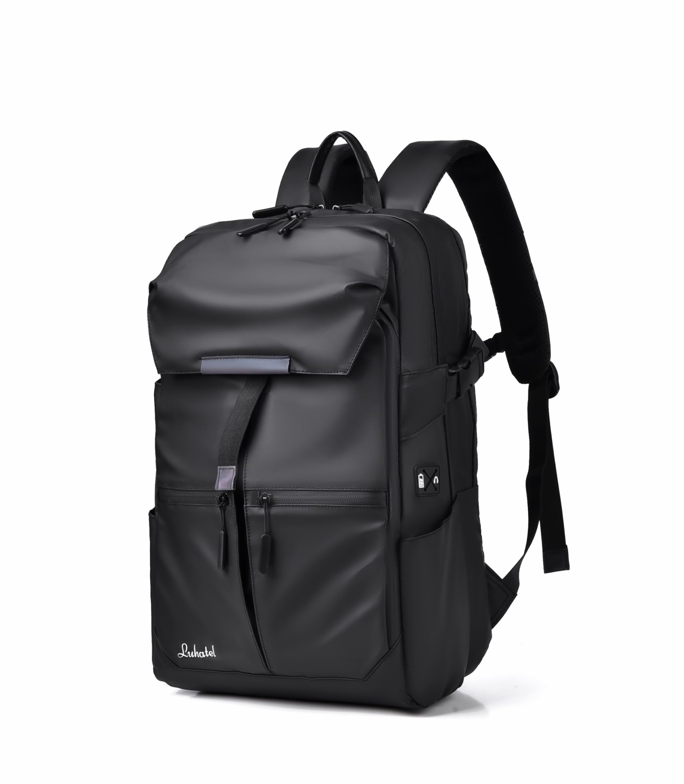 Durable Water Resistant Laptop Backpack for Men & Women - 17 Inch Laptop Compartment, 30L Travel Essentials Backpack with Wet/Dry Separation - Perfect for Work, School & Outdoor Adventures (Black)