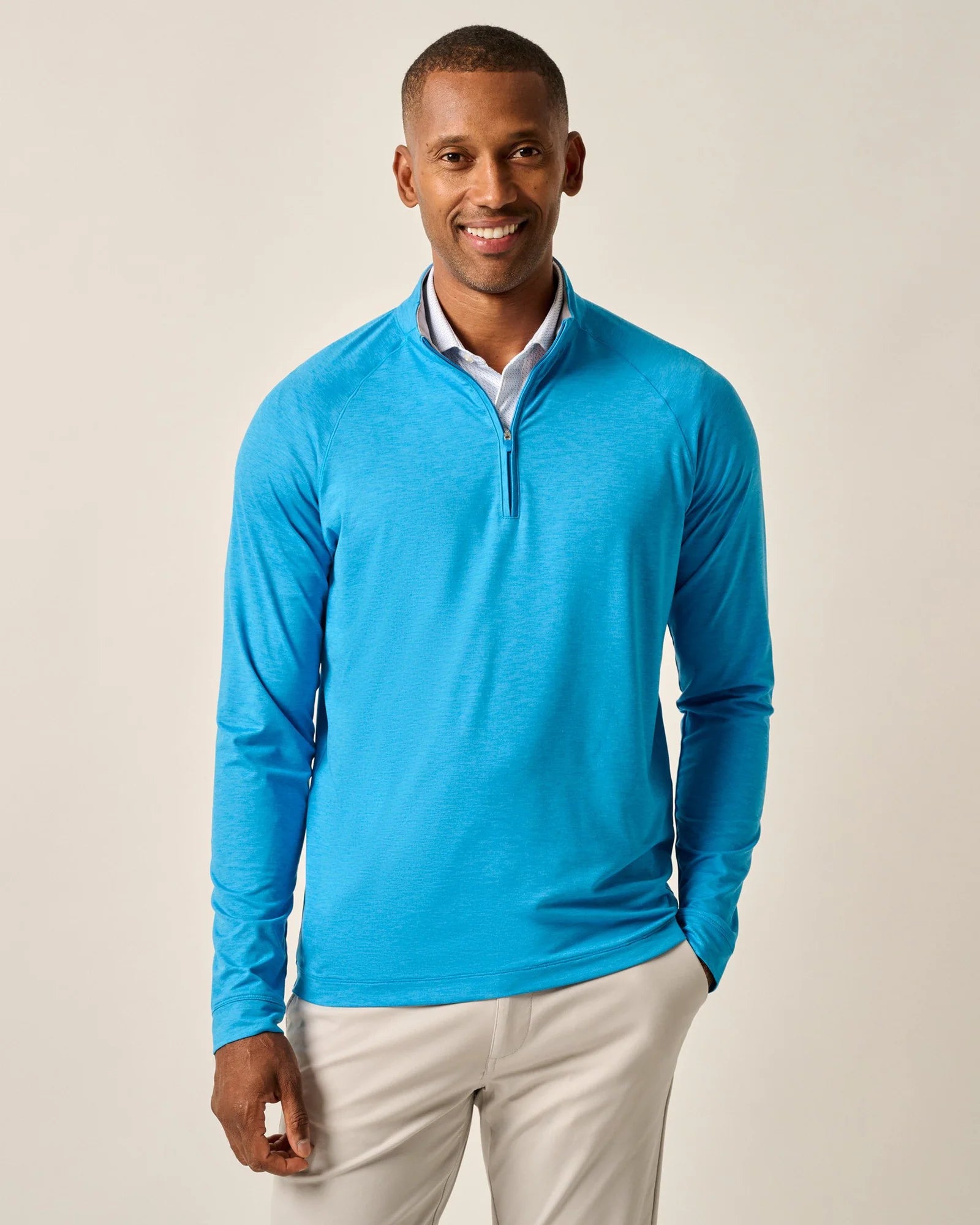 Johnnie O Freeborne Performance 1/4 Zip Pullover Sweater - Lightweight & Breathable Golf & Outdoor Wear for Men | Majorca Collection | Perfect for Golfing, Hiking & Casual Wear