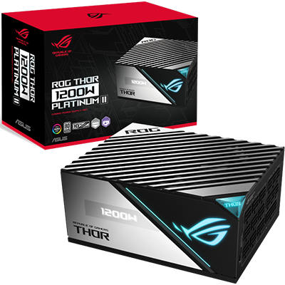 ASUS ROG THOR 1200W Platinum Power Supply - 80+ Platinum Certified, Fully Modular PSU for Gaming PC, Workstation & High-End Builds - Perfect for 4K Gaming, Video Editing & Crypto Mining Rigs