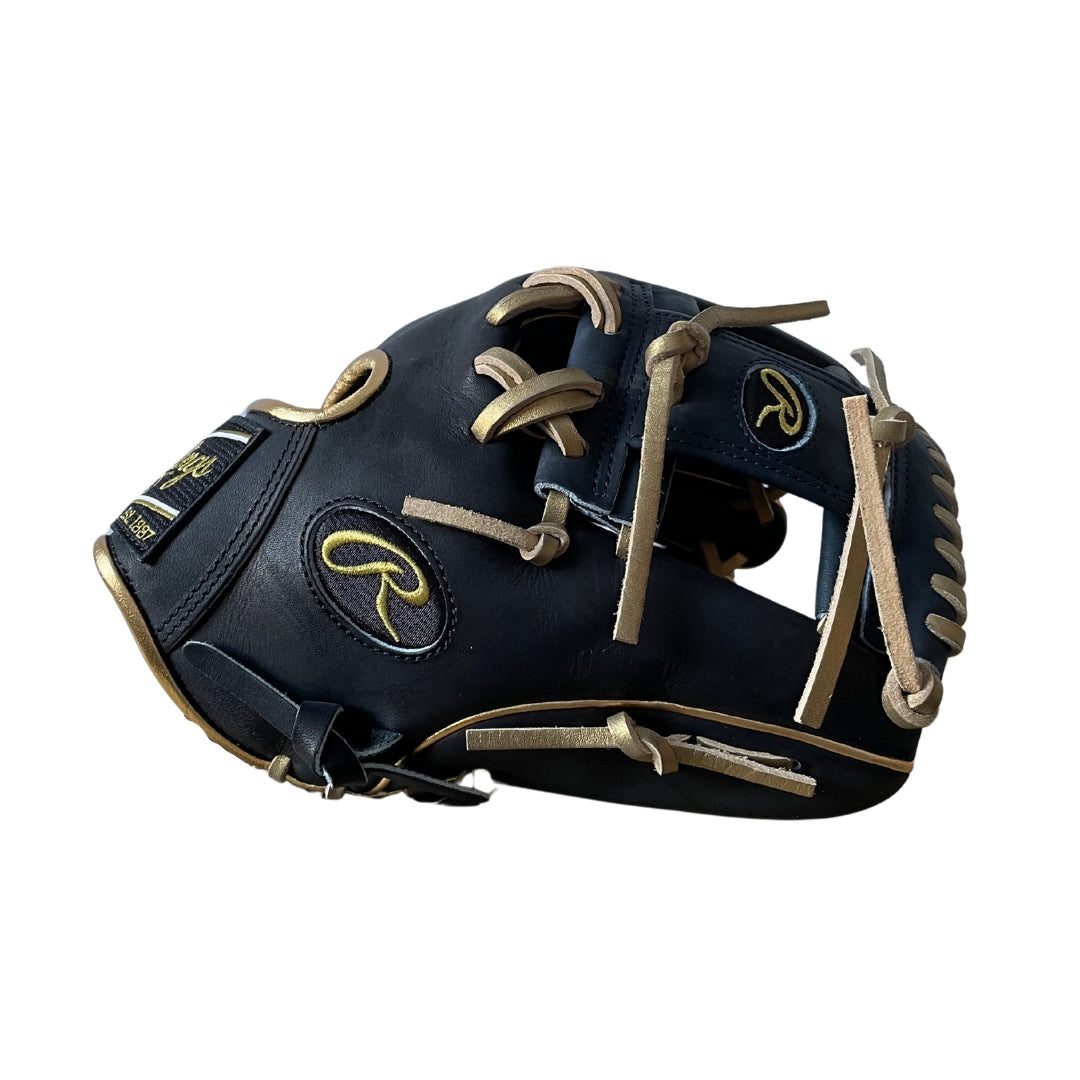 Rawlings 360 Exclusive Series Heart of the Hide Black & Gold Baseball Glove 11.5