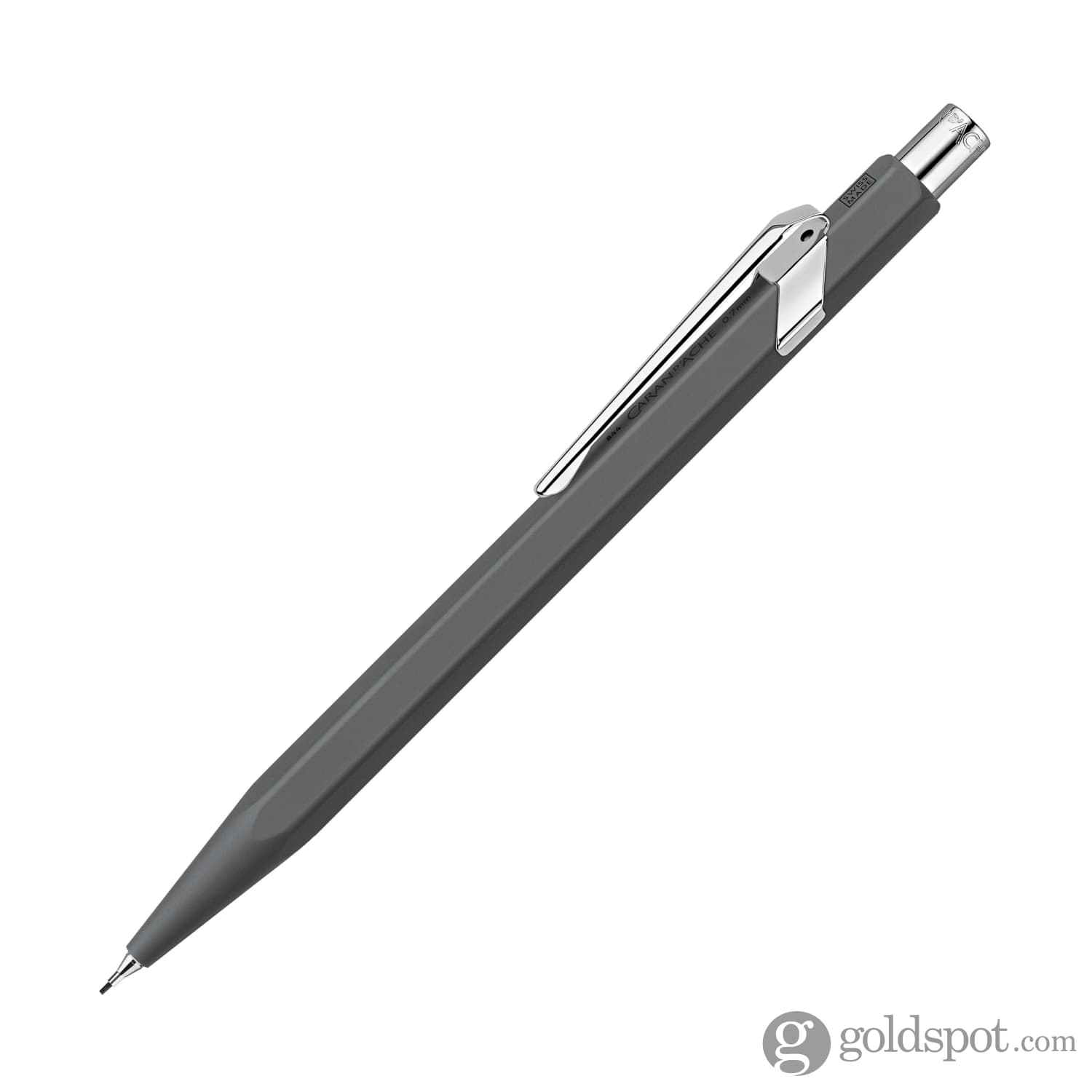 Premium Caran d'Ache 844 Metal Collection Mechanical Pencil - 0.7mm Anthracite Grey for Writing, Sketching & Professional Drafting | Swiss-Made Luxury Office & Art Supplies