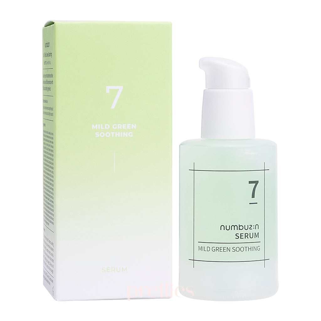 Numbuzin No.7 Mild Green Soothing Serum 50ml - Hydrating & Calming Facial Treatment for Sensitive Skin | Perfect for Daily Skincare Routine & Post-Sun Care