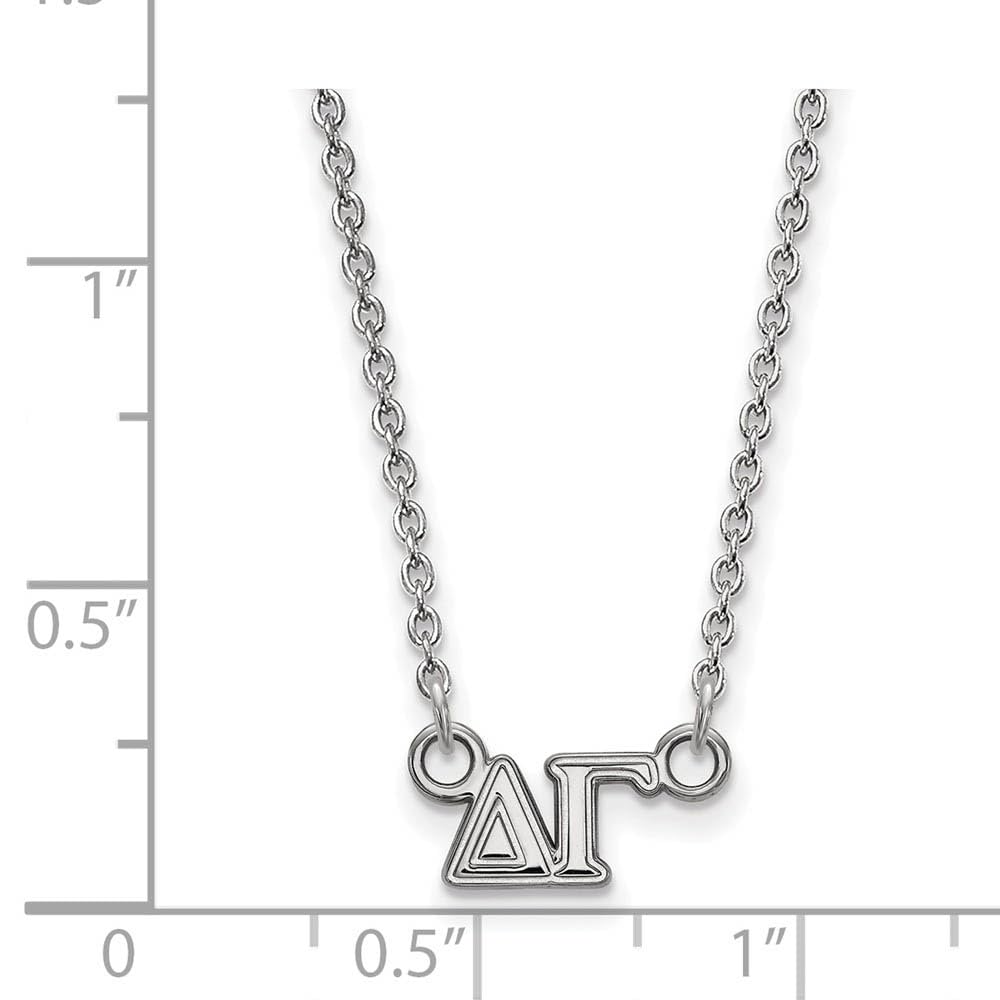 Delta Gamma Extra Small Pendant with 18 Inch Chain - Sorority Jewelry for Sisters, Graduation Gifts & Greek Life Accessories