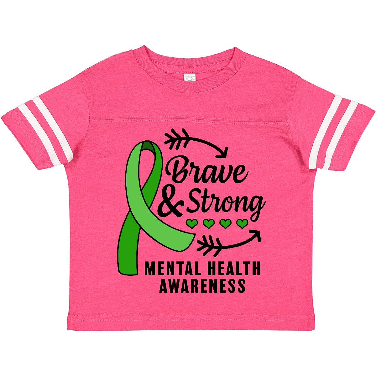 Brave & Strong Mental Health Awareness Toddler T-Shirt for Kids
