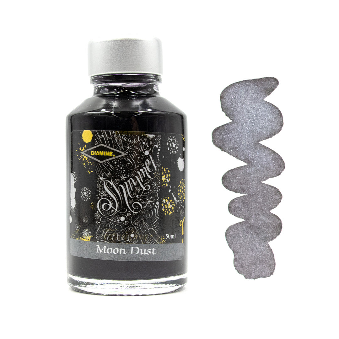 Diamine Shimmering Ink 50ml - Metallic Calligraphy & Fountain Pen Ink for Artistic Writing, Journaling, and Creative Projects