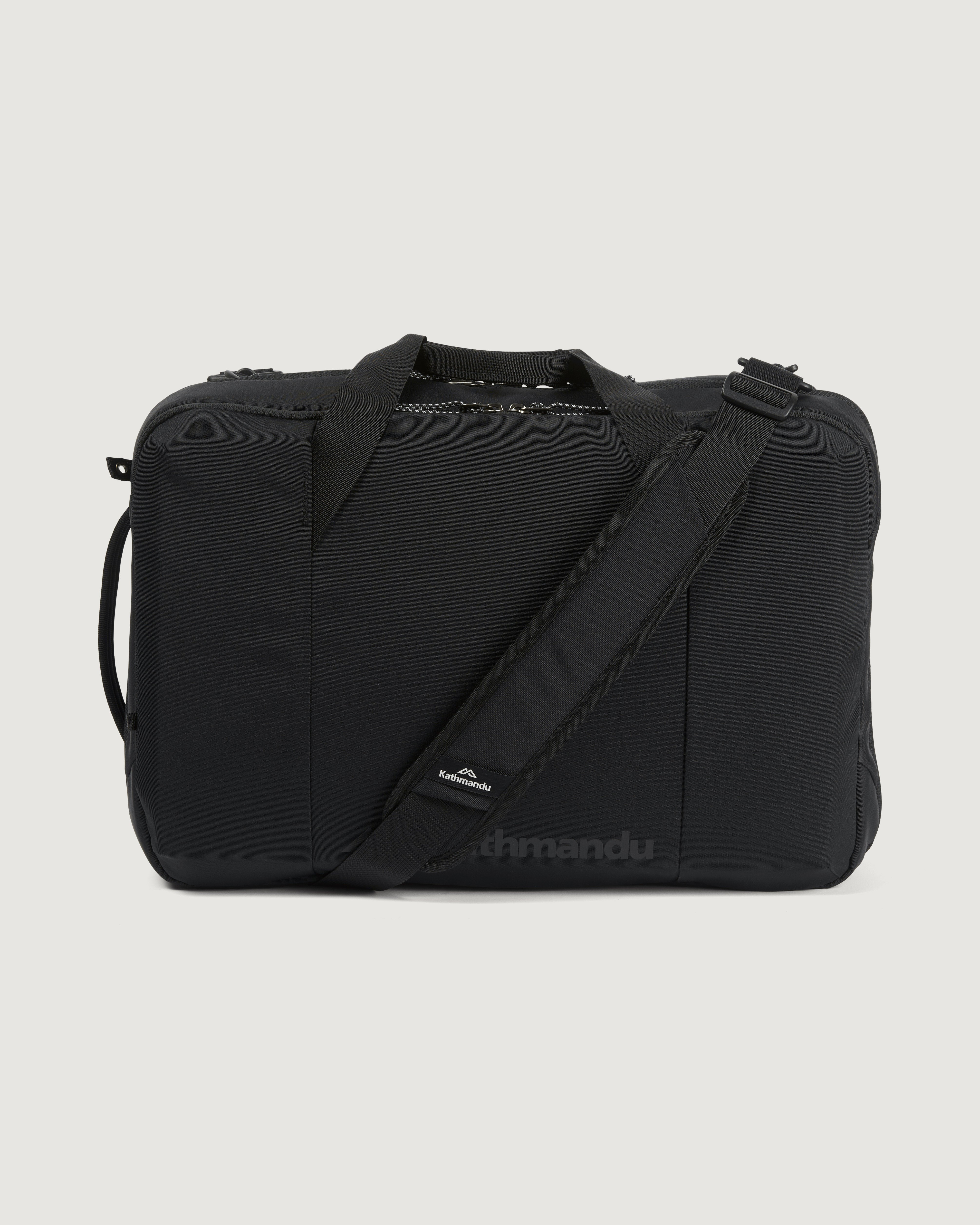 30L Split Level Backpack - Waterproof & Durable Travel Hiking Bag for Men & Women - Perfect for Commuting, Camping, and Outdoor Adventures (Black/Black)